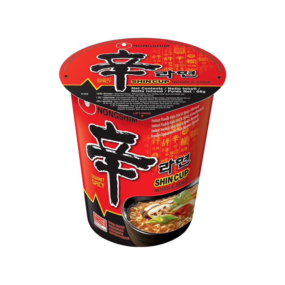 NONG SHIM Cup Noodle Shin Hot & Spicy 68g