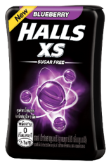 Halls XS Blueberry Sugar Free Candy - 15g (12pcsx24pack)