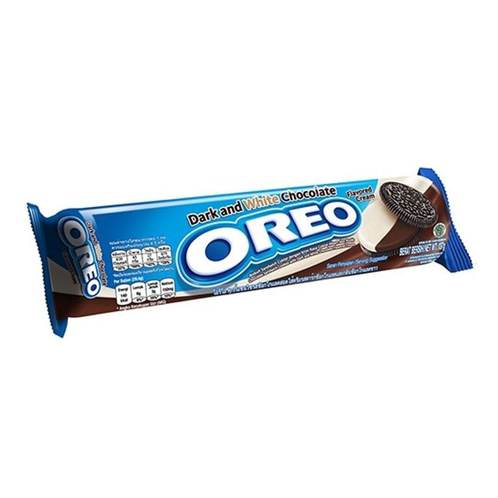 Oreo Sandwich Cookies Dark & White Chocolate Cream-137gm (1x24Pcs)
