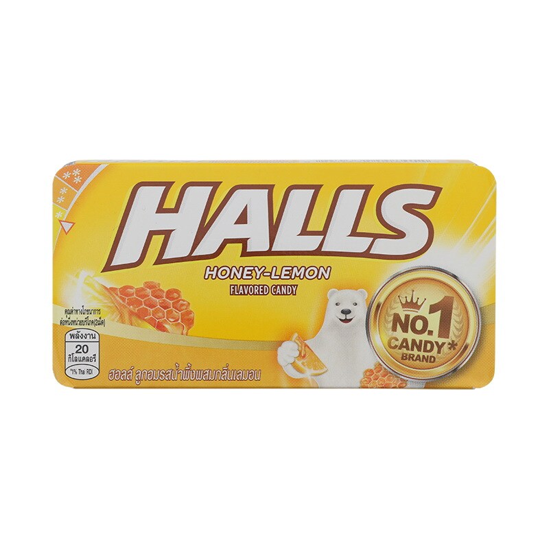 Halls Blister Honey Lemon Candy - 22.4g (8'sx18pcsx20pack)