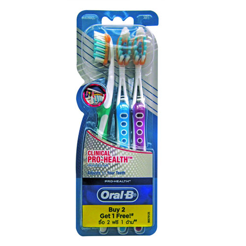 Oral B Cross ProHlth Clinic Soft 3 Brushes