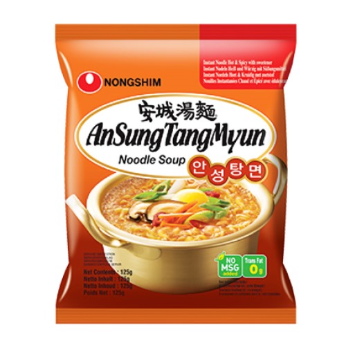 NONG SHIM AnSungTangMyun Hot  Spicy Noodle 125g
